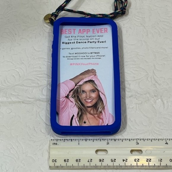 Victoria's Secret PINK Blue Soft IPhone 5 Cell Case Cover 2.5"x5" NEW - Picture 10 of 10